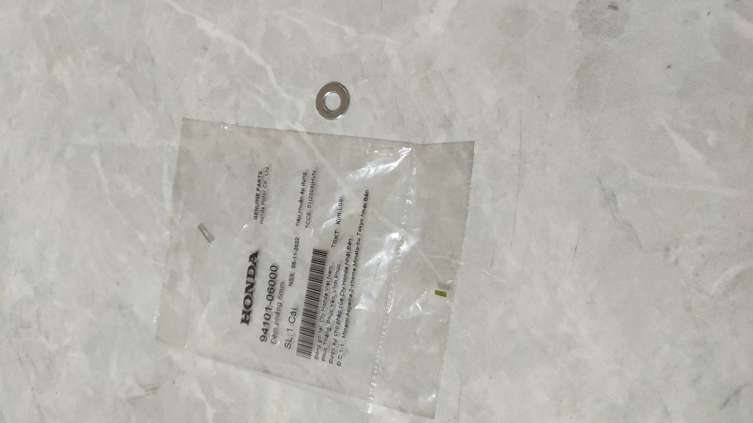Đệm phẳng honda 6mm