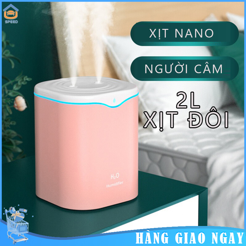 Spmáy tạo độ ẩm không khí 2000ml máy khuếch tán tinh dầu hương thơm siêu âm máy tạo sương mát-aroma diffuser-mini aroma diffuser