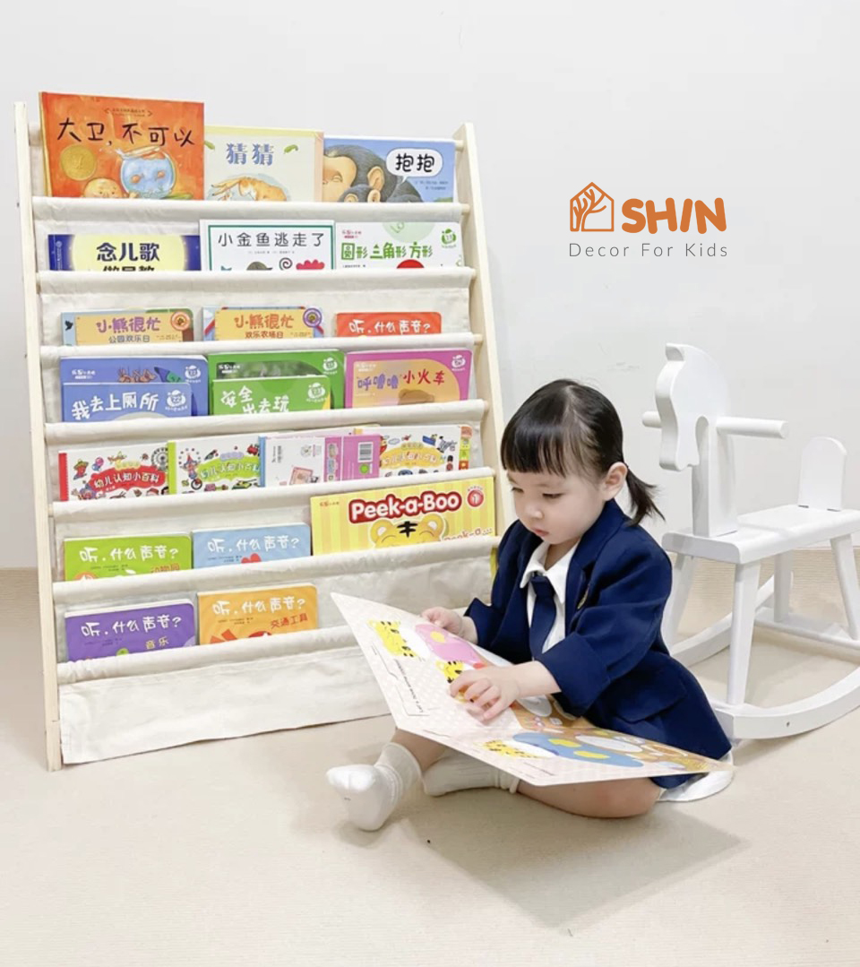 Kệ sách giá sách gỗ cho trẻ em