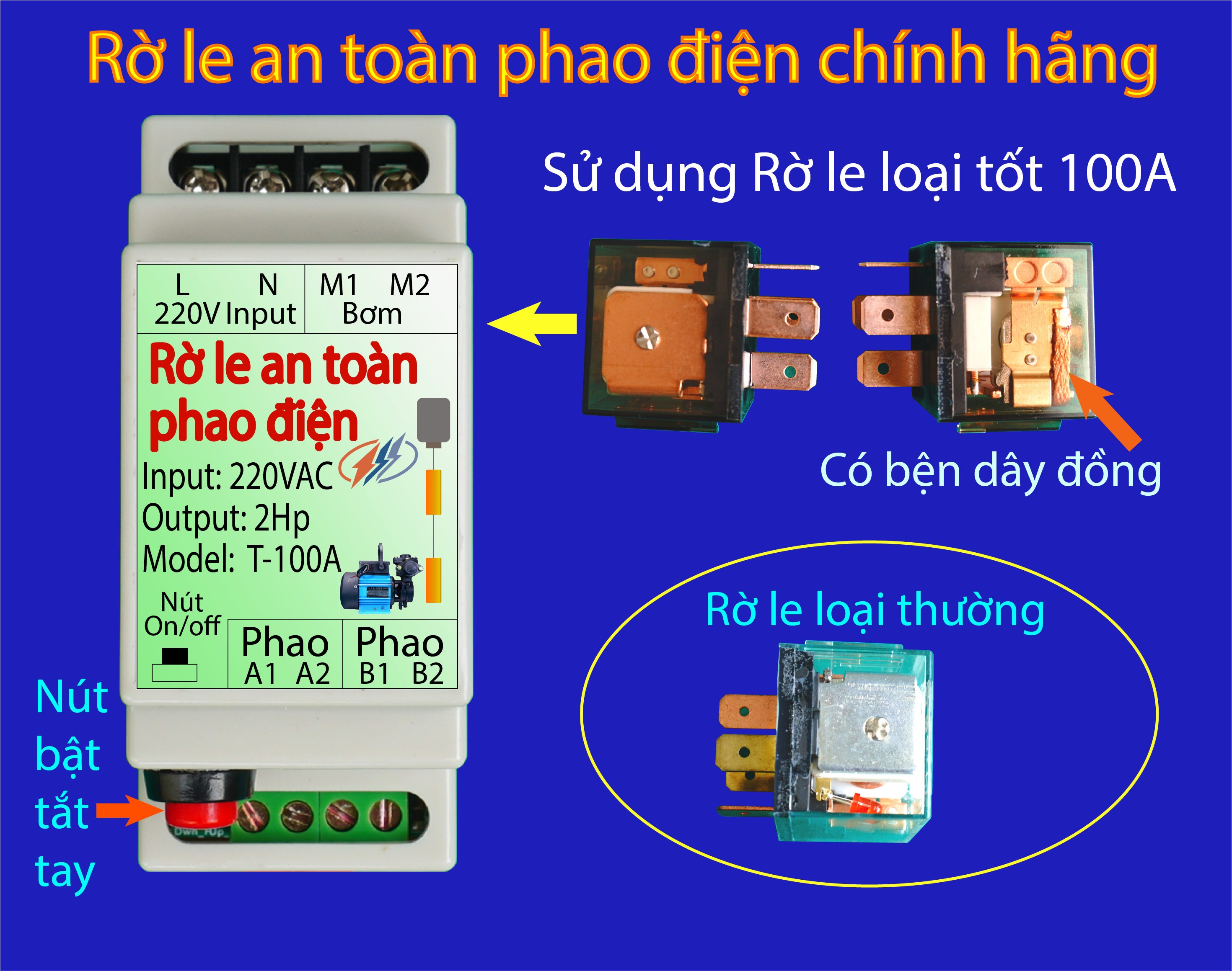 Rờ le an toàn phao điện