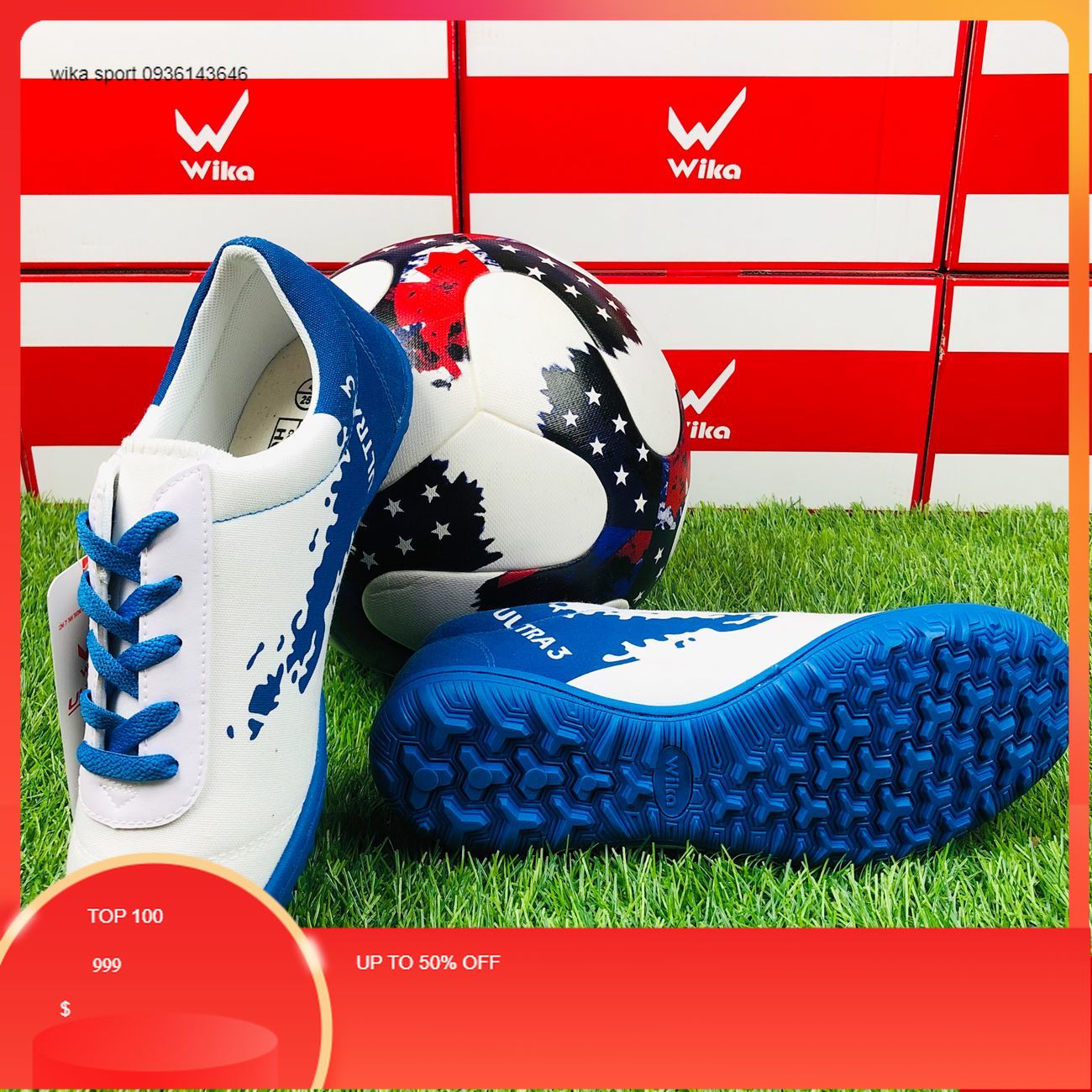 Giày đá bóng Wika Bata Ultra 3