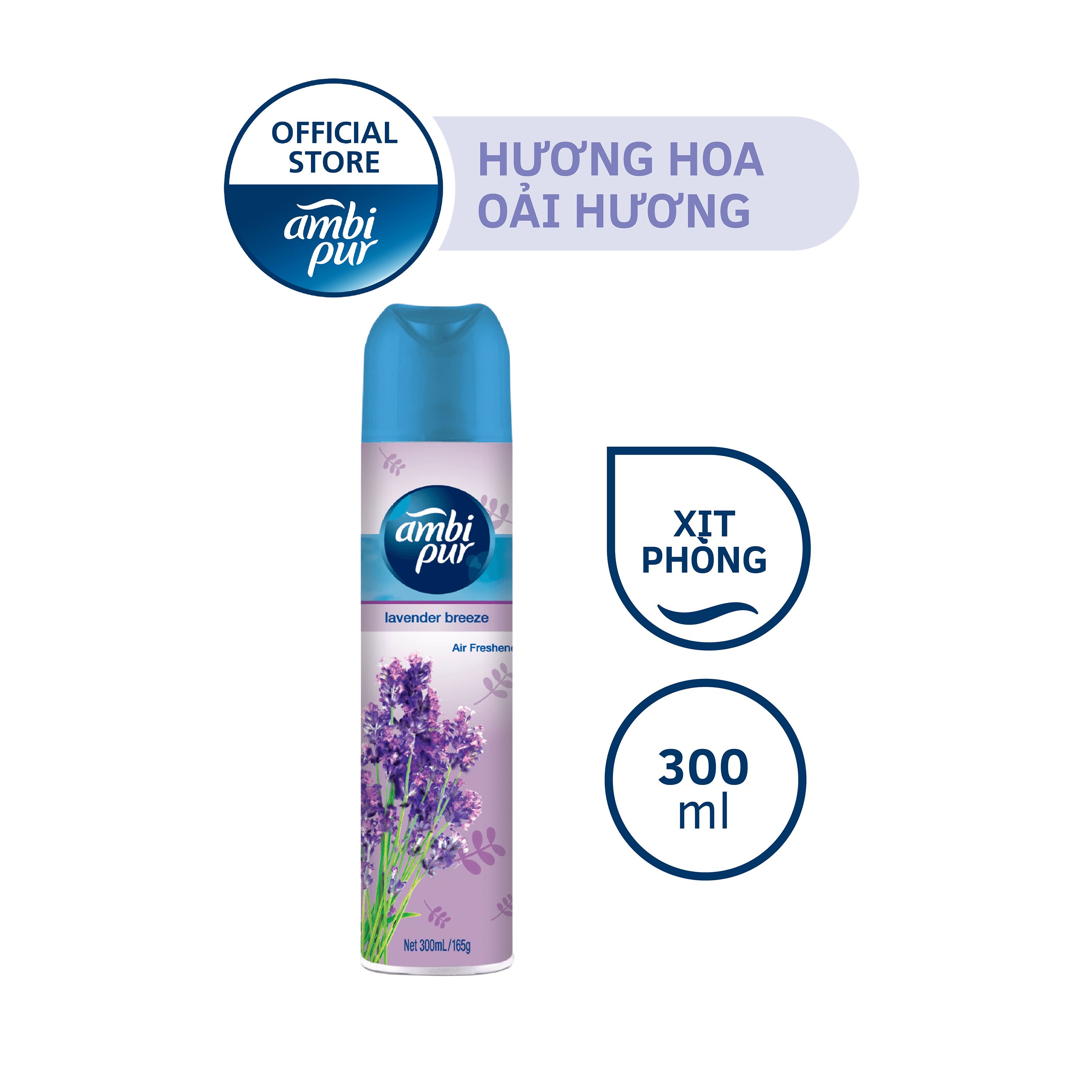 Combo 2 Chai Xịt Thơm Phòng AMBI PUR Aerosol Nhiều Mùi Hương Chai 300ml