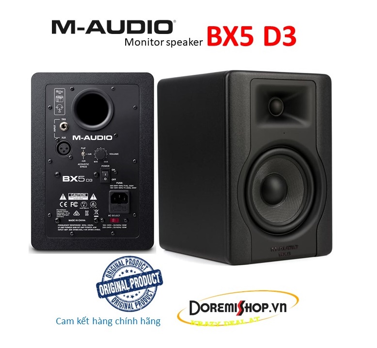 Cặp Loa kiểm âm phòng thu Monitor Speaker M-Audio BX5 D3