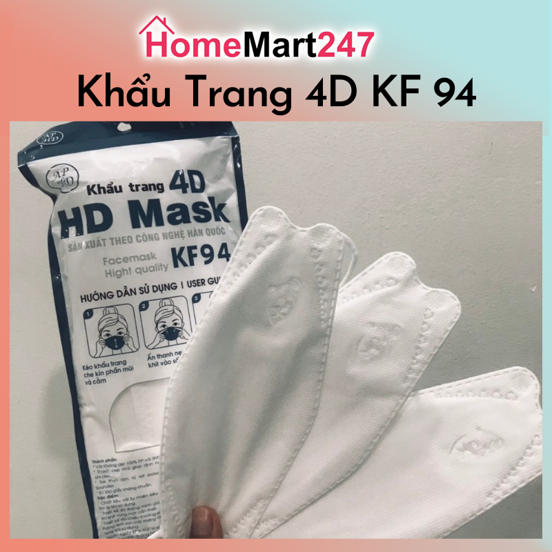 Khẩu trang 4d kf 94 an phong hd mask - túi 10 chiếc