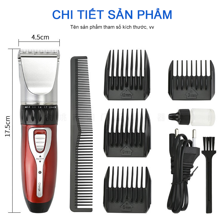 Tông đơ cắt tóc Jichen loại tốt - Máy Hớt Tóc