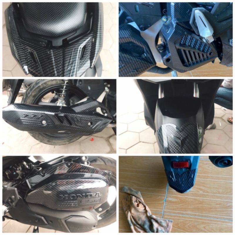 ốp trang trí air blade 2024-2020 cacbon