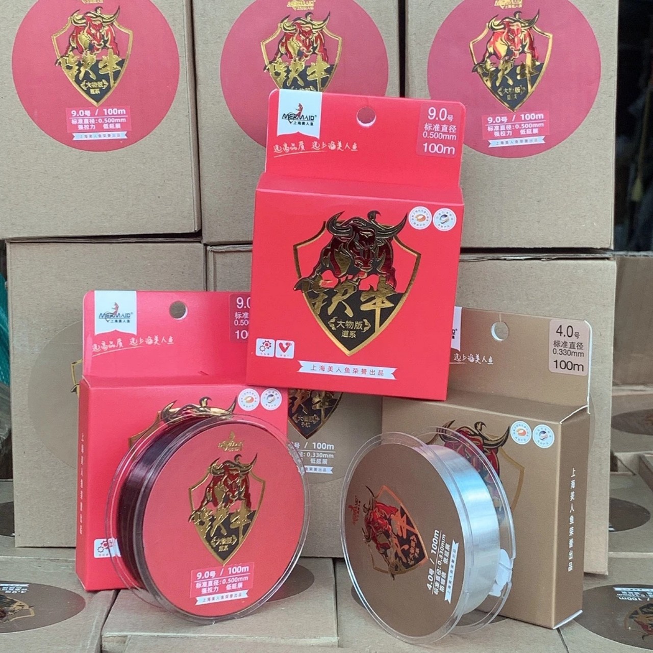 Cước câu cá cước trục thẻo Thiết Ngưu 100m hàng xịn ,Dây câu cá săn hàng