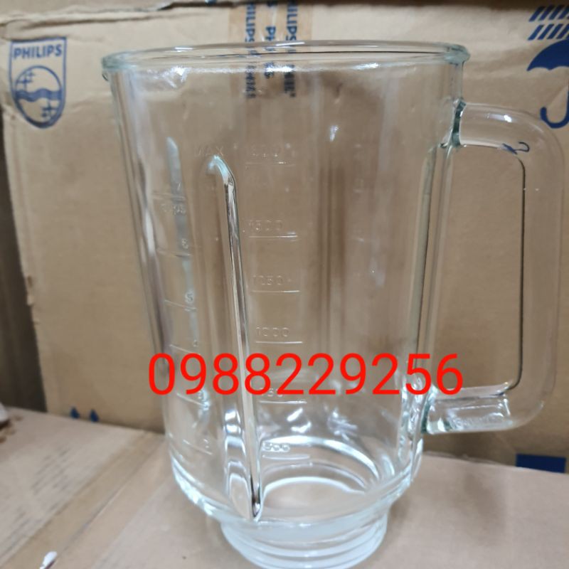 Ly thủy tinh máy xay philip hr2195/2096 hr3652