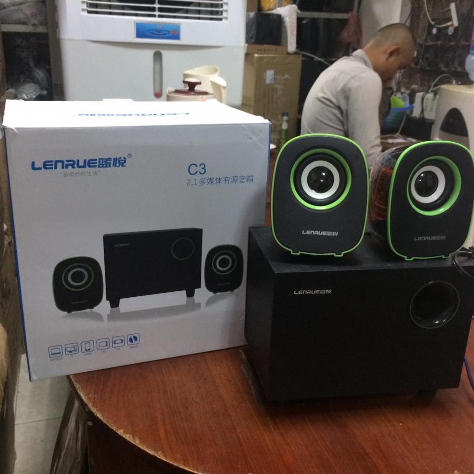 Loa vi tính Lenrue c3 chuẩn 2.1 cấp nguồn usb siêu đẹp, sản phẩm tốt với chất lượng, độ bền cao và được cam kết sản phẩm y như hình