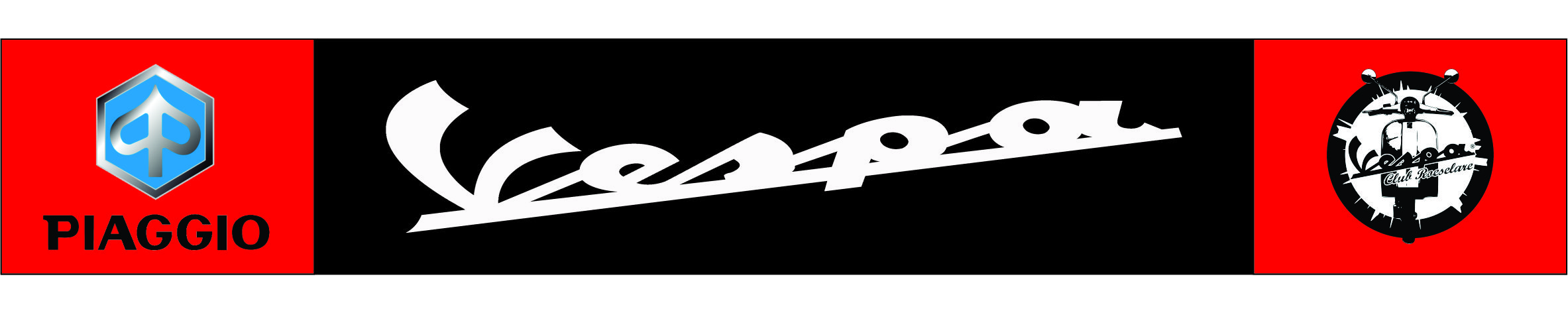 Decal cờ xe máy xe piaggio - decal cờ xe vespa - dùng cho mẫu khung biển số cờ dưới