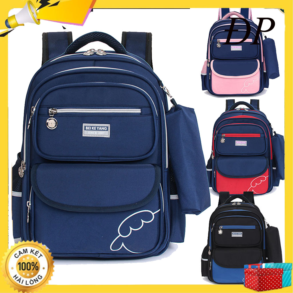 Ba lô chống gù chống thấm nước dòng cao cấp Beikeyang chất xịn cho bé đi học tiểu học, trung học từ lớp 3- lớp 7. Balo học sinh cấp 1 cấp 2 cho bé trai bé gái