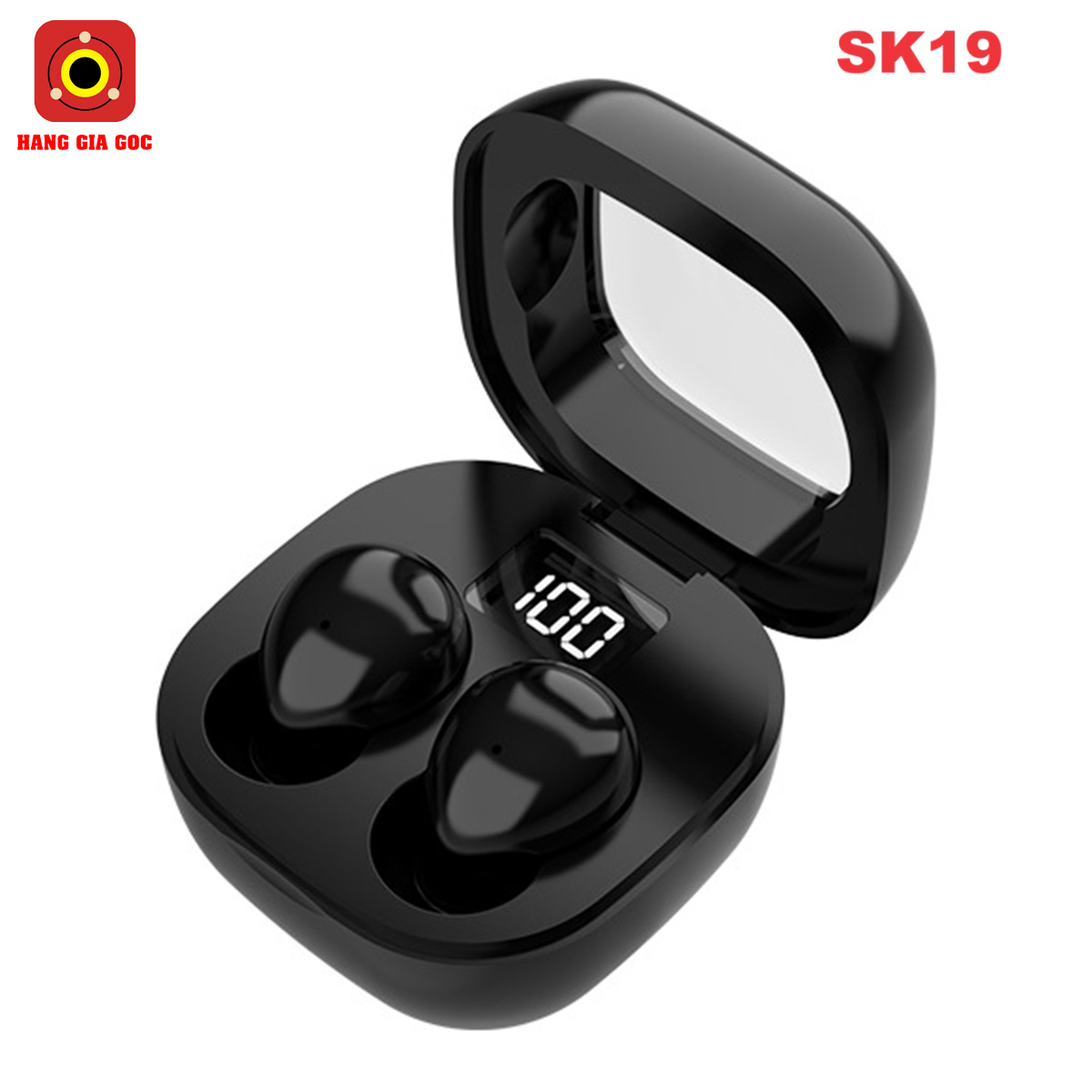 Tai nghe mini SK19 bluetooth 5.3 độ trễ thấp, âm thanh ấm, bass căng, kèm micro đàm thoại to rõ