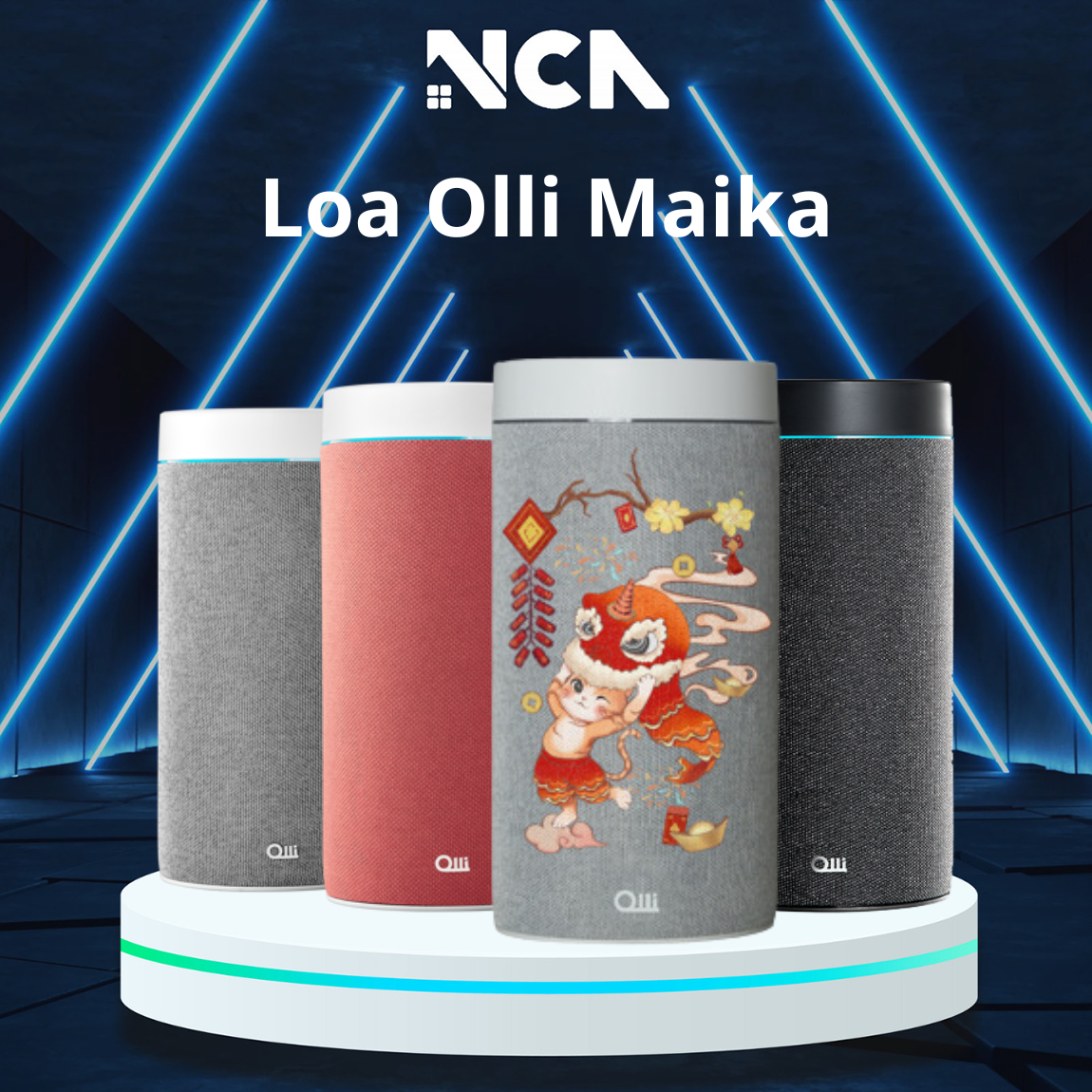 Loa olli maika thông minh - tương thích nhiều thiết bị nhà thông minh, nhiều tính năng nổi bật