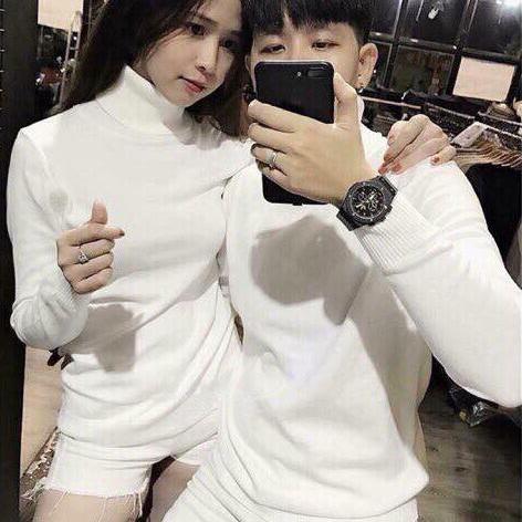 Áo Len Cặp Nam Nữ Cổ Lọ Dáng Trơn Cao Cấp Thời Trang Thu Đông SAVVY SHOP ( COMBO 2 ÁO )