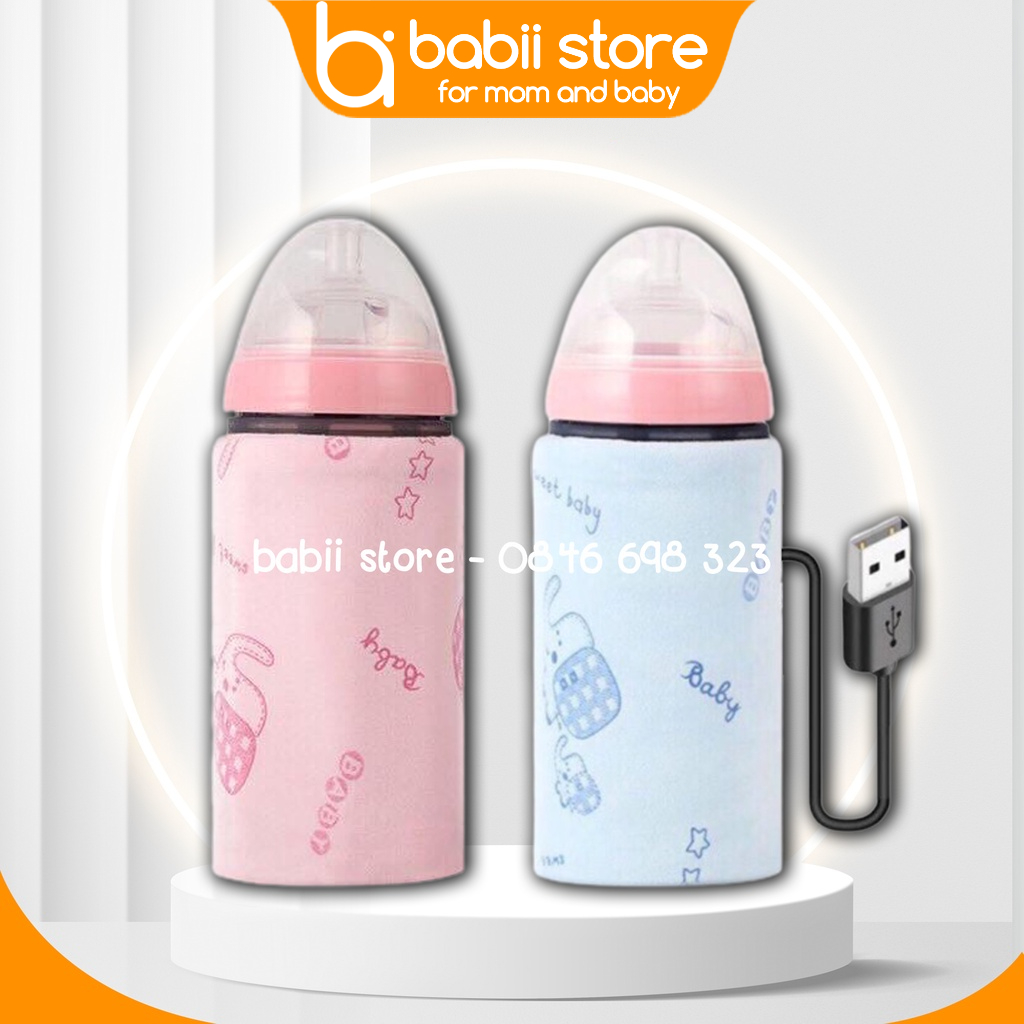 Túi ủ bình sữa thông minh có cổng sạc USB, phù hợp với mọi loại bình sữa