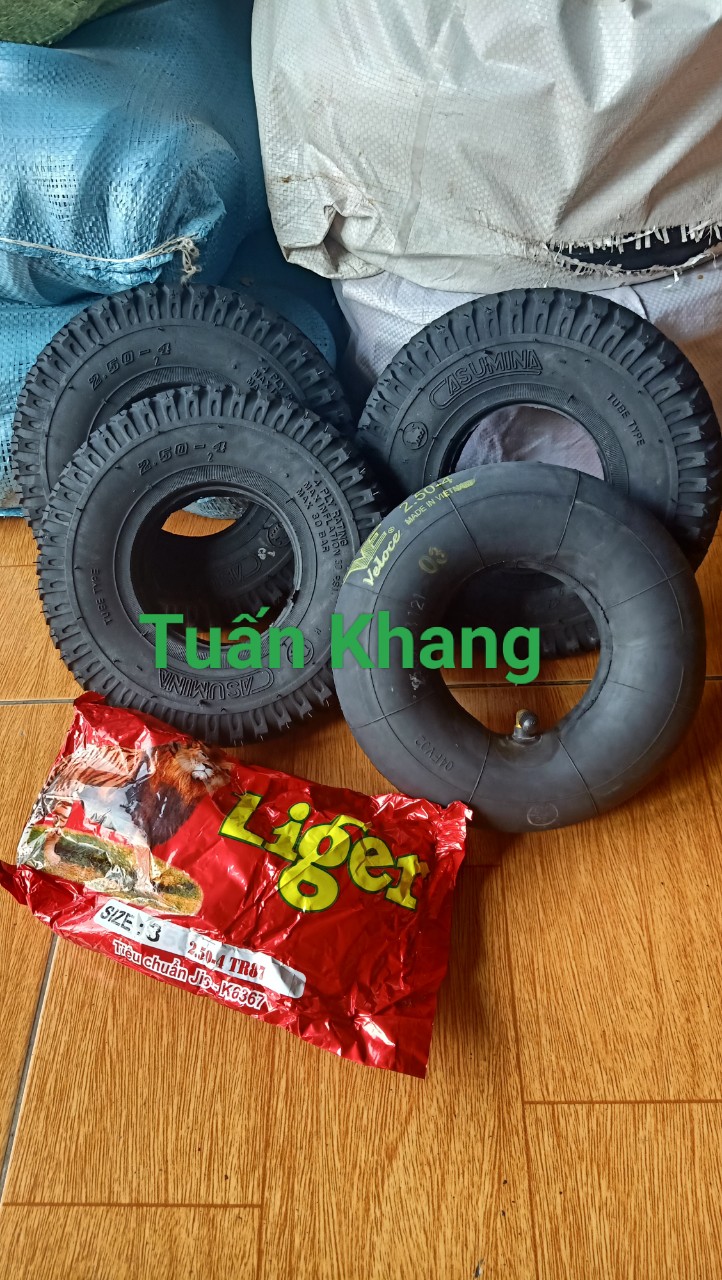 vỏ xe đẩy hàng 250-4 , giá 1 cái