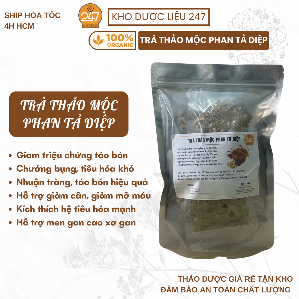 Trà thảo mộc phan tả diệp - hỗ trợ táo bón, nhuận tràng giảm cân, giữ dáng, đẹp da ✅
