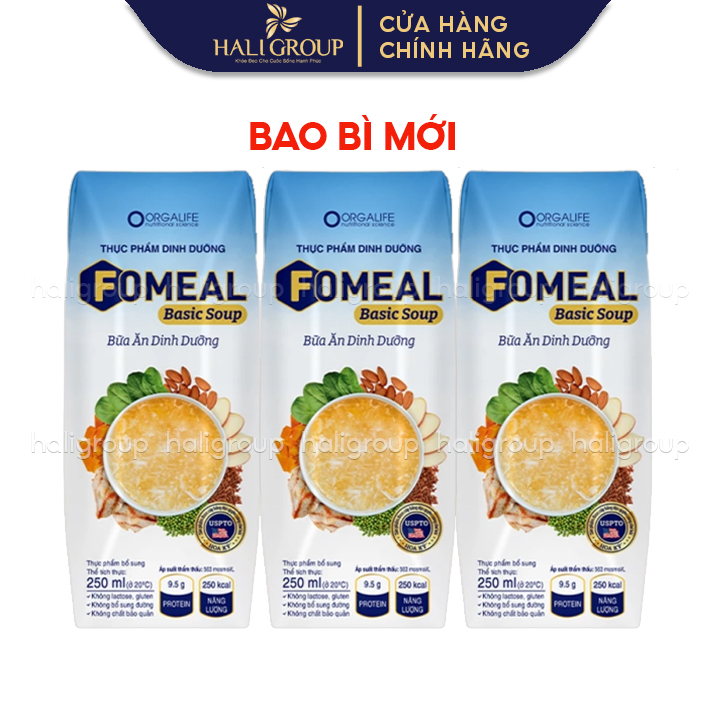 Lốc 3 Hộp Fomeal Basic Soup (200ml/Hộp) Hoặc (250ml/Hộp)