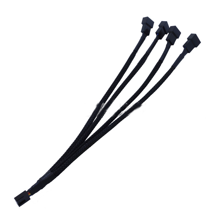 Dây chia fan 4pin các loại 1 ra 4 - Mở rộng chân cắm quạt fan case, dây bọc lưới