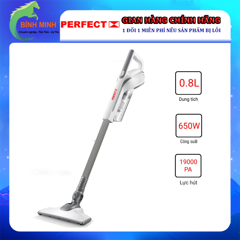 Máy hút bụi cầm tay perfect sv-11 650w lực hút 19000pa - hàng chính hãng