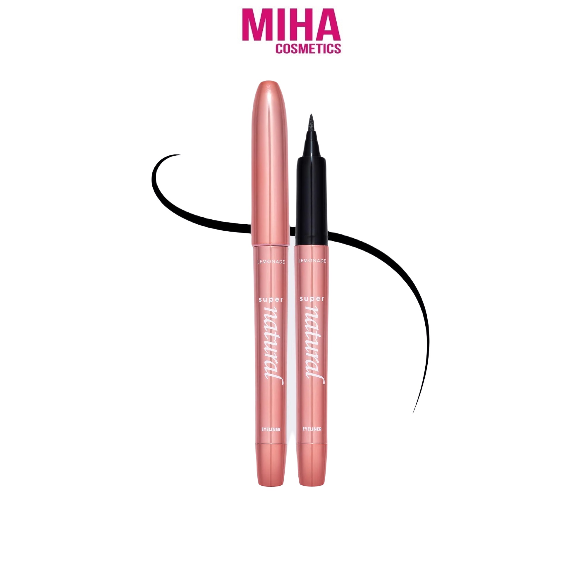 Bút Kẻ Mắt Nước Lâu Trôi Lemonade Super Natural Eyeliner Màu Đen 1g Hàn Quốc
