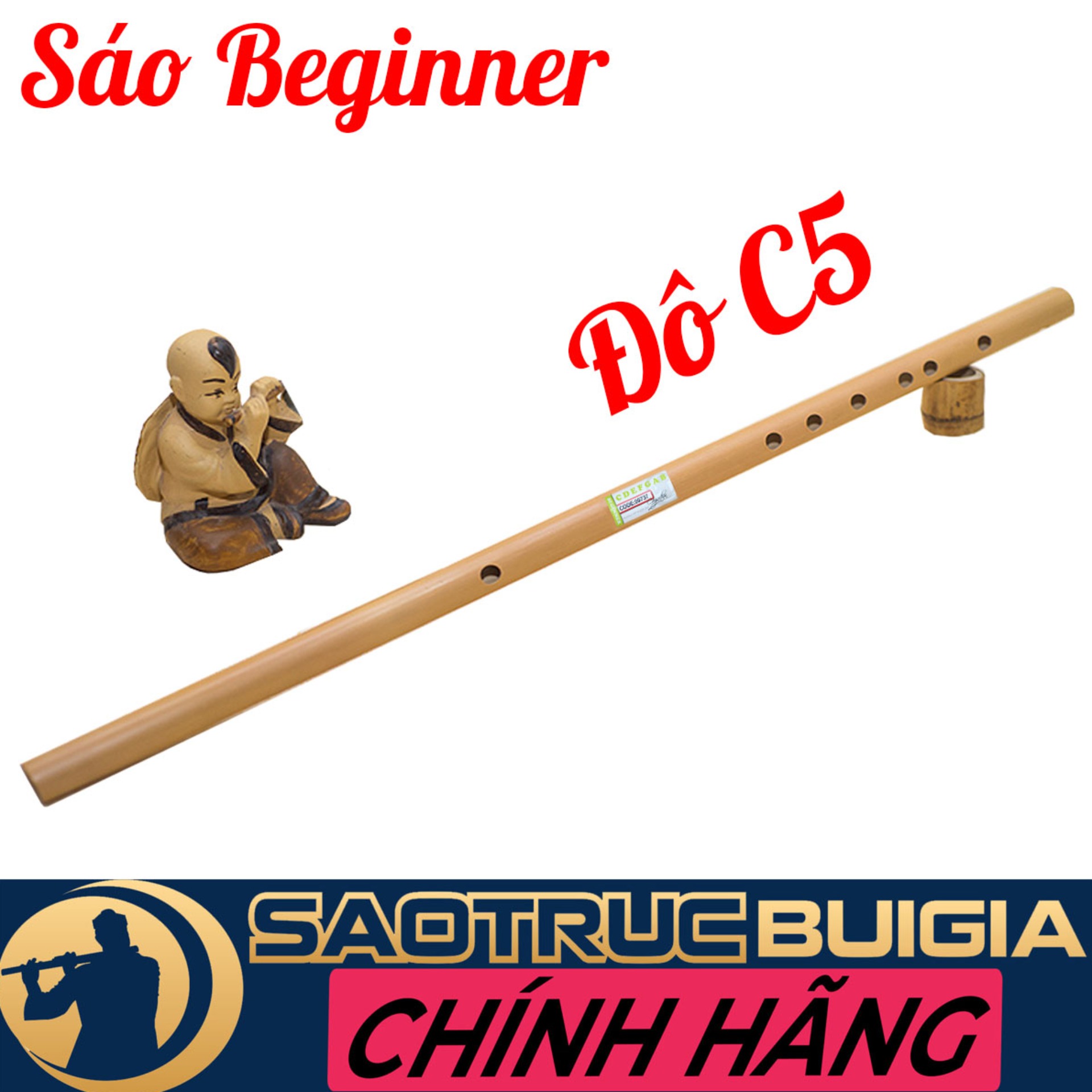 Sáo trúc Đô (C5) - Sáo trúc Beginner - Cho người mới tập chơi - Tặng tài liệu học cơ bản