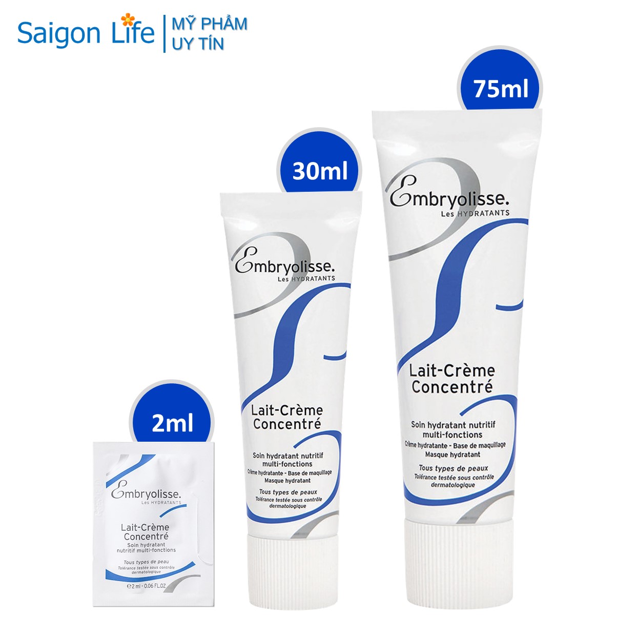 Kem Dưỡng Ẩm, Sáng Bóng, Siêu Phục Hồi Da Embryolisse Lait Creme Concentre