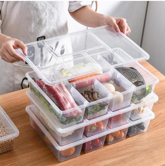 HỘP CHIA THỰC PHẨM TRONG TỦ LẠNH - HỘP NHỰA ĐỰNG THỨC ĂN TRONG SUỐT HÌNH CHỮ NHẬT - HỘP NHỰA TRONG SUỐT HÌNH CHỮ NHẬT ĐỰNG THỰC PHẨM TRONG TỦ LẠNH 5IN1