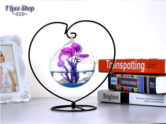 Bể cá mini để bàn hình trái tim mẫu 01