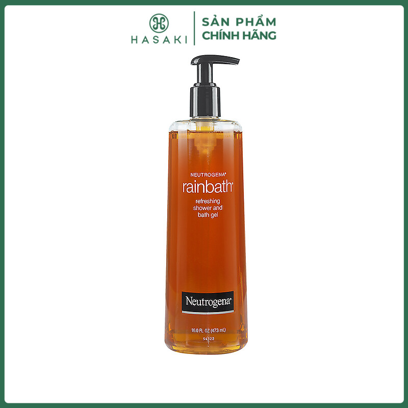 Sữa Tắm Neutrogena Dưỡng Ẩm & Tươi Mới Dạng Gel Rainbath Original Shower And Bath Gel 473ml Hasaki Sản Phẩm Chính Hãng