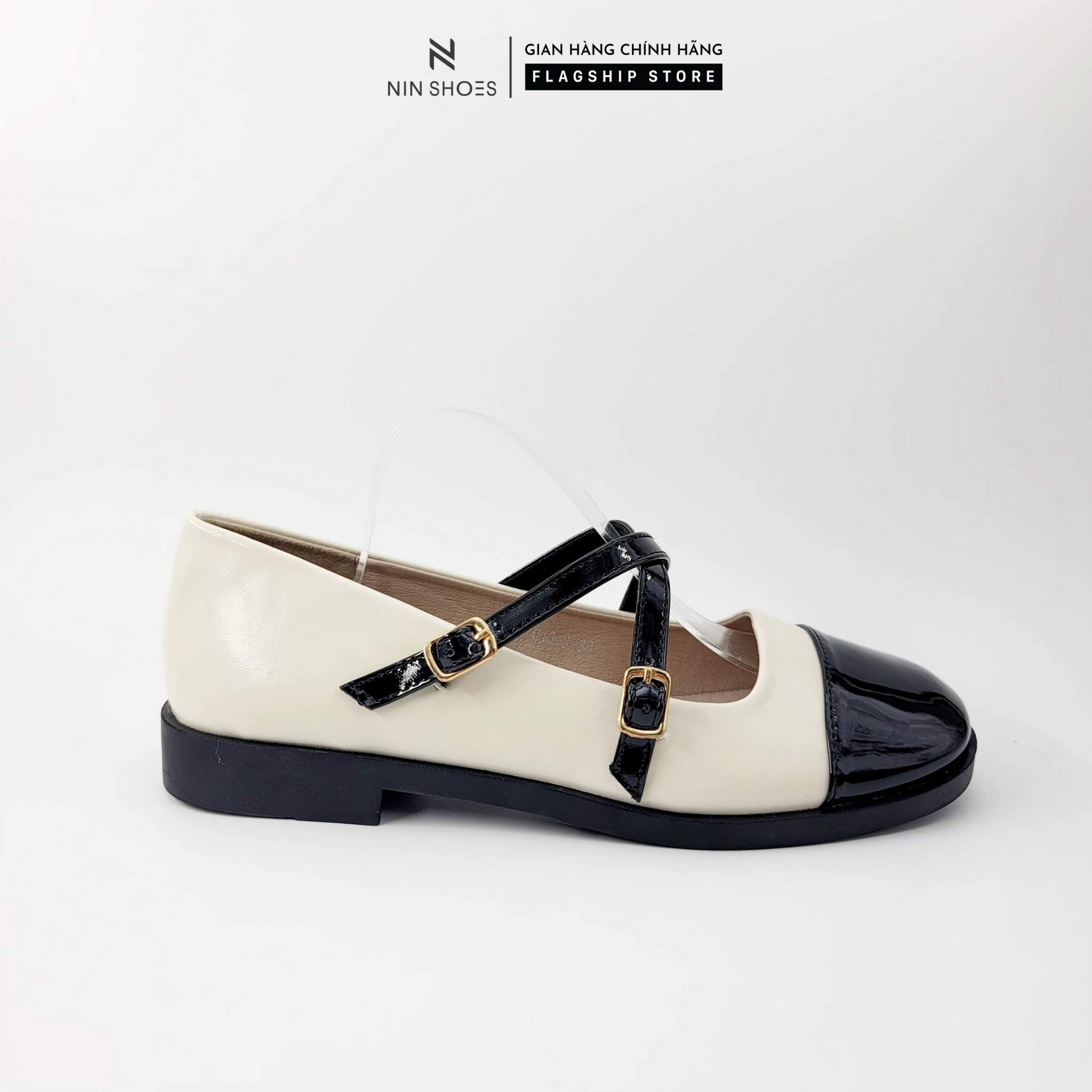 Giầy bệt nữ ninshoes - giày mary jane hot trend phong cách hàn quốc