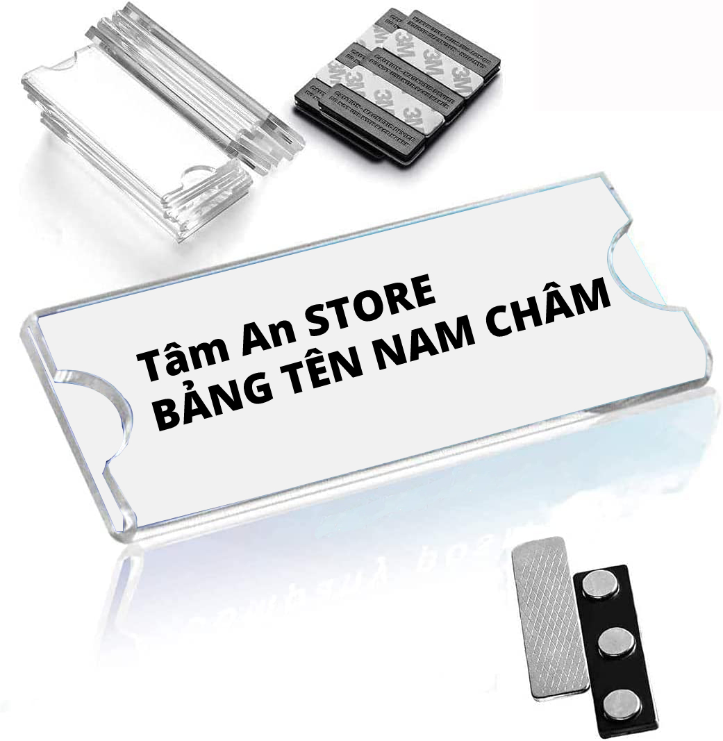 Bảng Tên Nhân Viên Nam Châm 25 x 70 mm