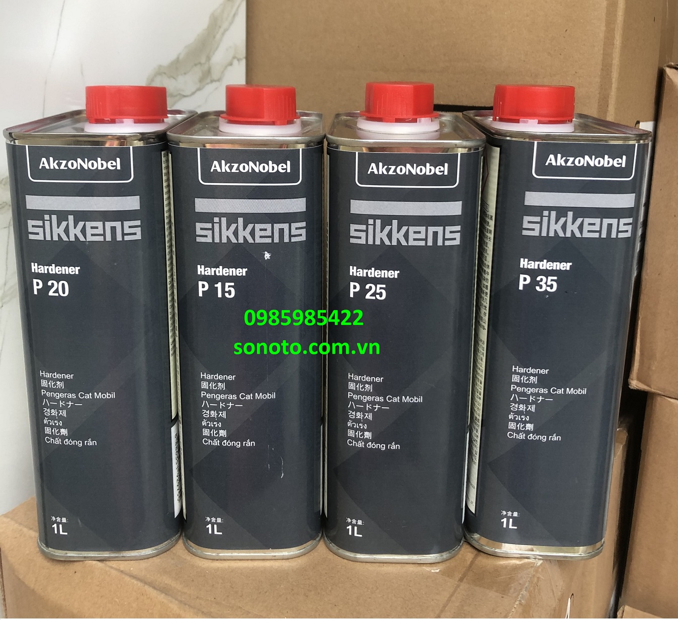 Đóng rắn nhanh khô chậm khô sikkens p25/15/20 sơn nhập khẩu, chất đông cứng sikkens dùng cho sơn bóng ô tô sonquangphu8856