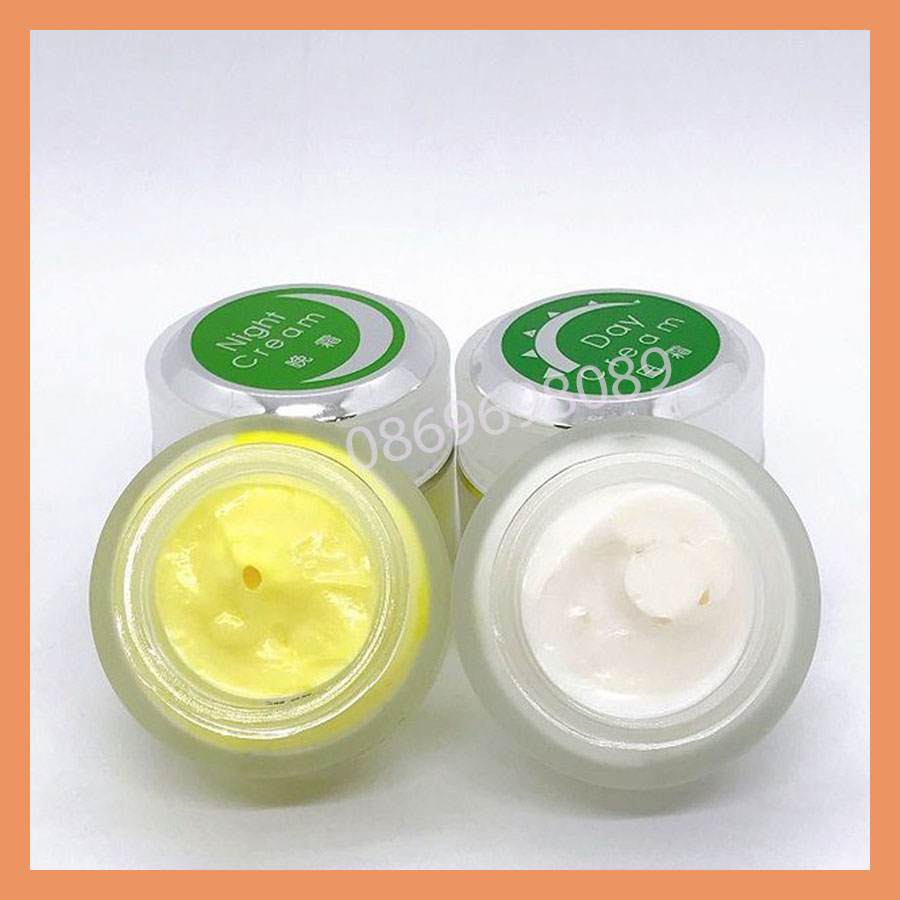 Kem vỗ bong nám làm trắng da Dr snow 1 cặp ngày đêm