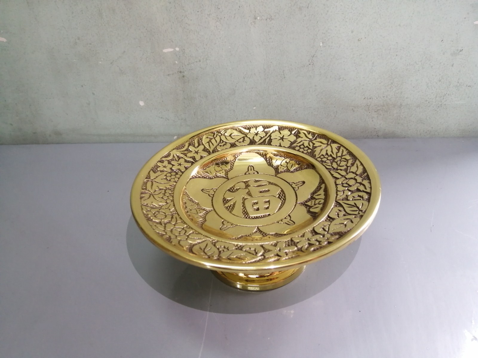 Dĩa trái cây hoa văn bằng đồng đường kính 16cm, 21cm, 24cm