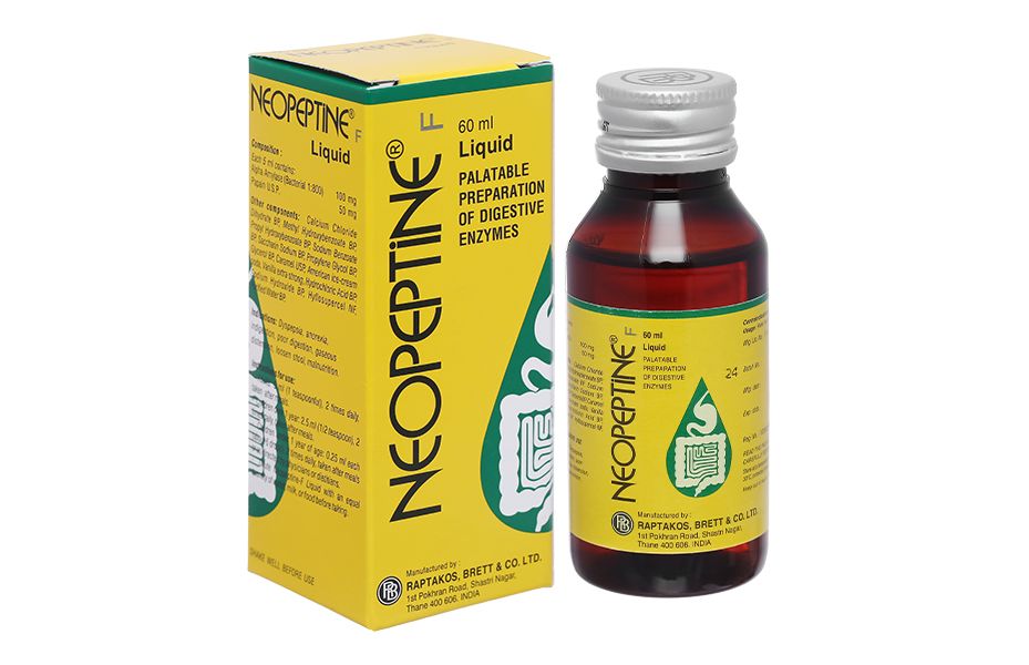 Neopeptine Liquid - hỗ trợ giảm rối loạn tiêu hóa, đầy hơi, trướng bụng