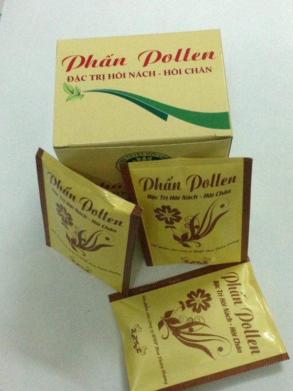 [HCM][1 HỘP 10 GÓI] Phấn Pollen ngăn mùi Hôi Nách không làm ố quần áo làm sáng vùng da dưới cánh tay khô thoáng tức thì hương thơm nhẹ dịu