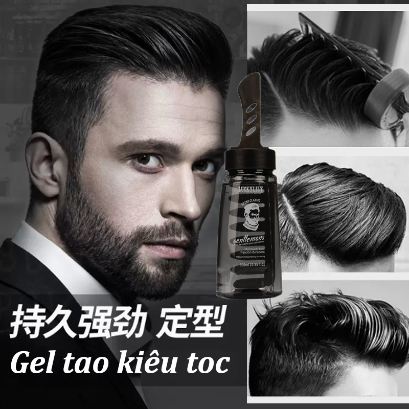 Keo xịt tóc với lược tạo kiểu Keo tóc keo vuốt tóc nam cao cấp chai 280ml  kèm lược tiện dụng thân thiện với mọi loại tóc  GelWax tạo kiểu tóc 