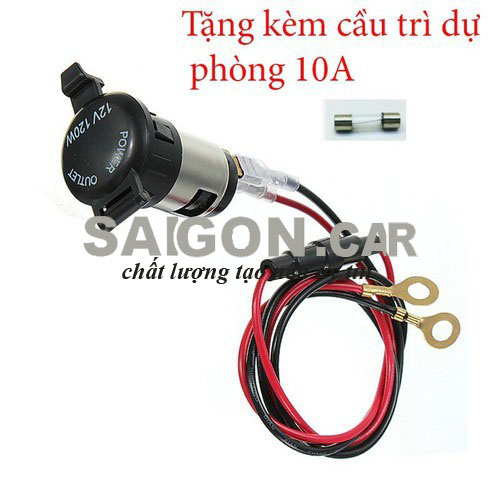 [HCM] Chân cắm tẩu cho xe Ô tô và xe máy - tẩu ô tô 12v/24v - ảnh thật có video sản phẩm
