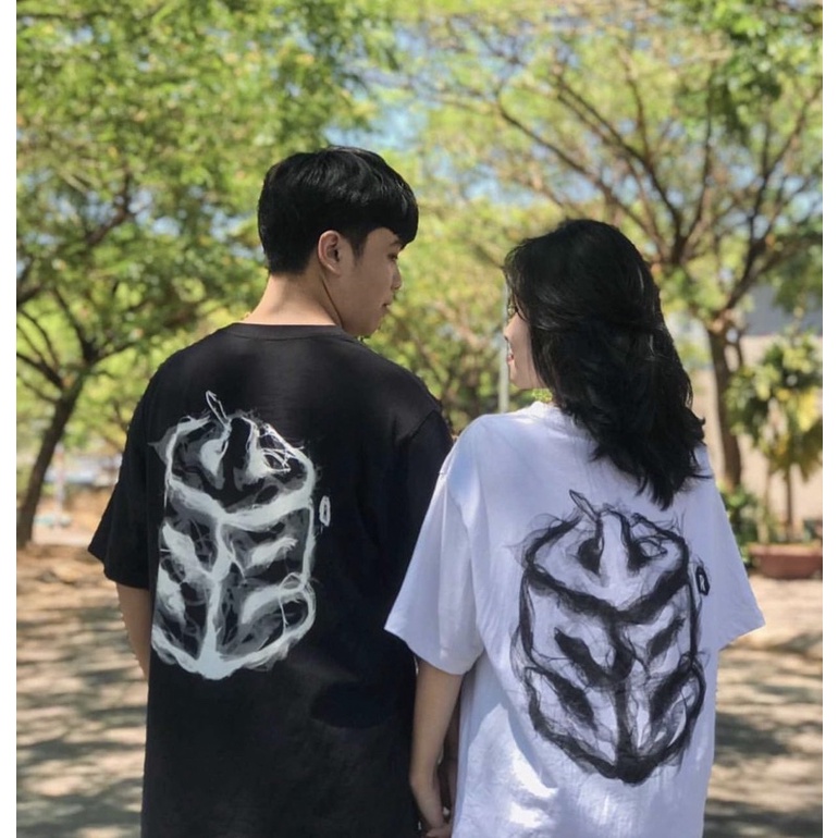 Áo thun unisex swe khói nam nữ full tag áo thun tay lỡ nam nữ chất cotton