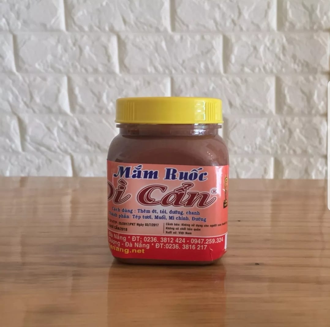 Mắm Ruốc Hủ Nhỏ Dì Cẩn 200g - Mắm ruốc Dì Cẩn Đặc Sản Chợ Hàn Đã Nẵng- MiDu Store