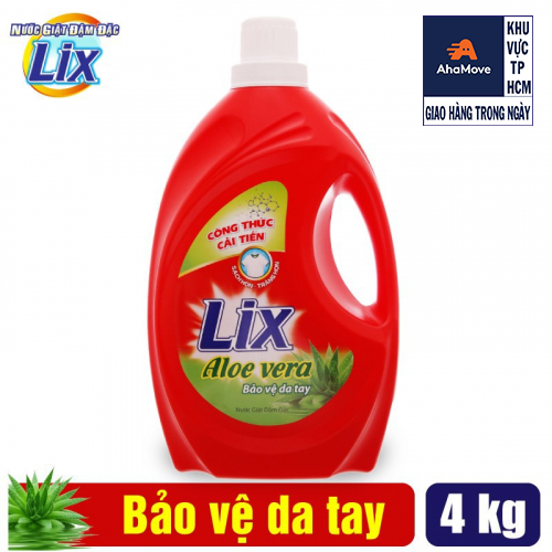 Nước giặt Lix Alovera 3.6kg - Bảo vệ da tay