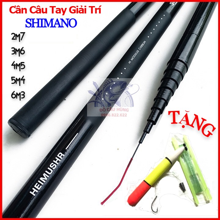 [KÈM QUÀ TẶNG] CẦN CÂU TAY SHIMANO, CẦN CÂU TAY GIẢI TRÍ, CẦN CÂU ĐƠN.