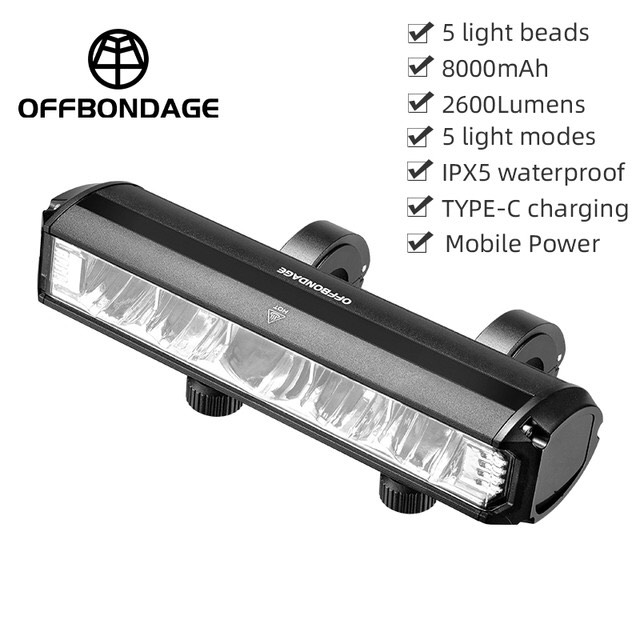 Đèn trước xe đạp siêu sáng 900 lumen - 1400 lumen - 2600 lumen