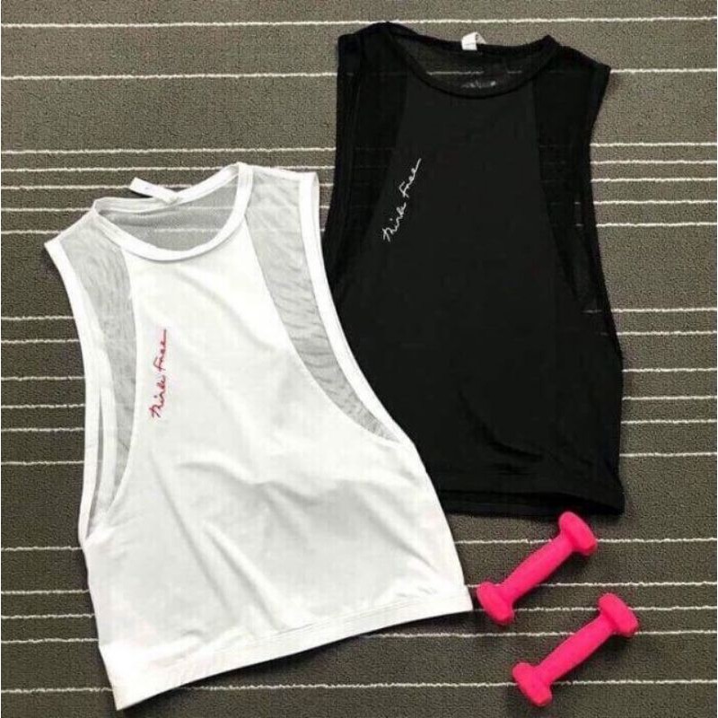 Áo tank top phối lưới