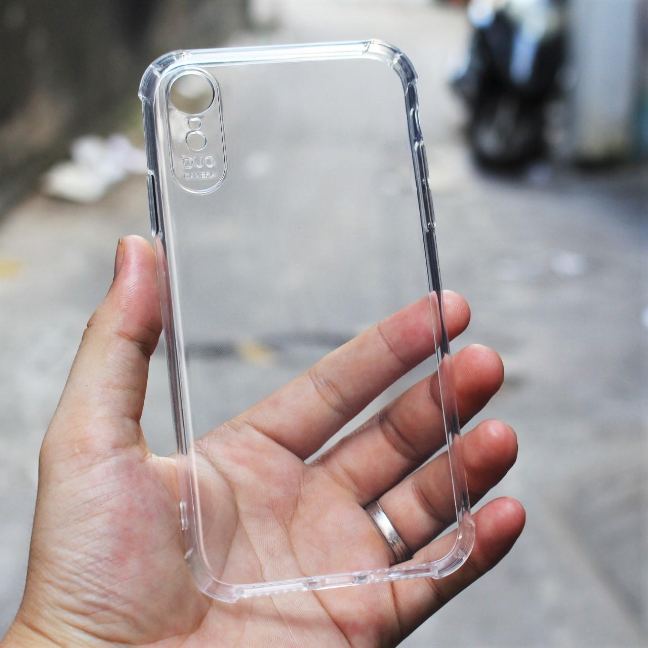 Ốp lưng iPhone XR Silicon TPU 6D trong suốt chống sốc