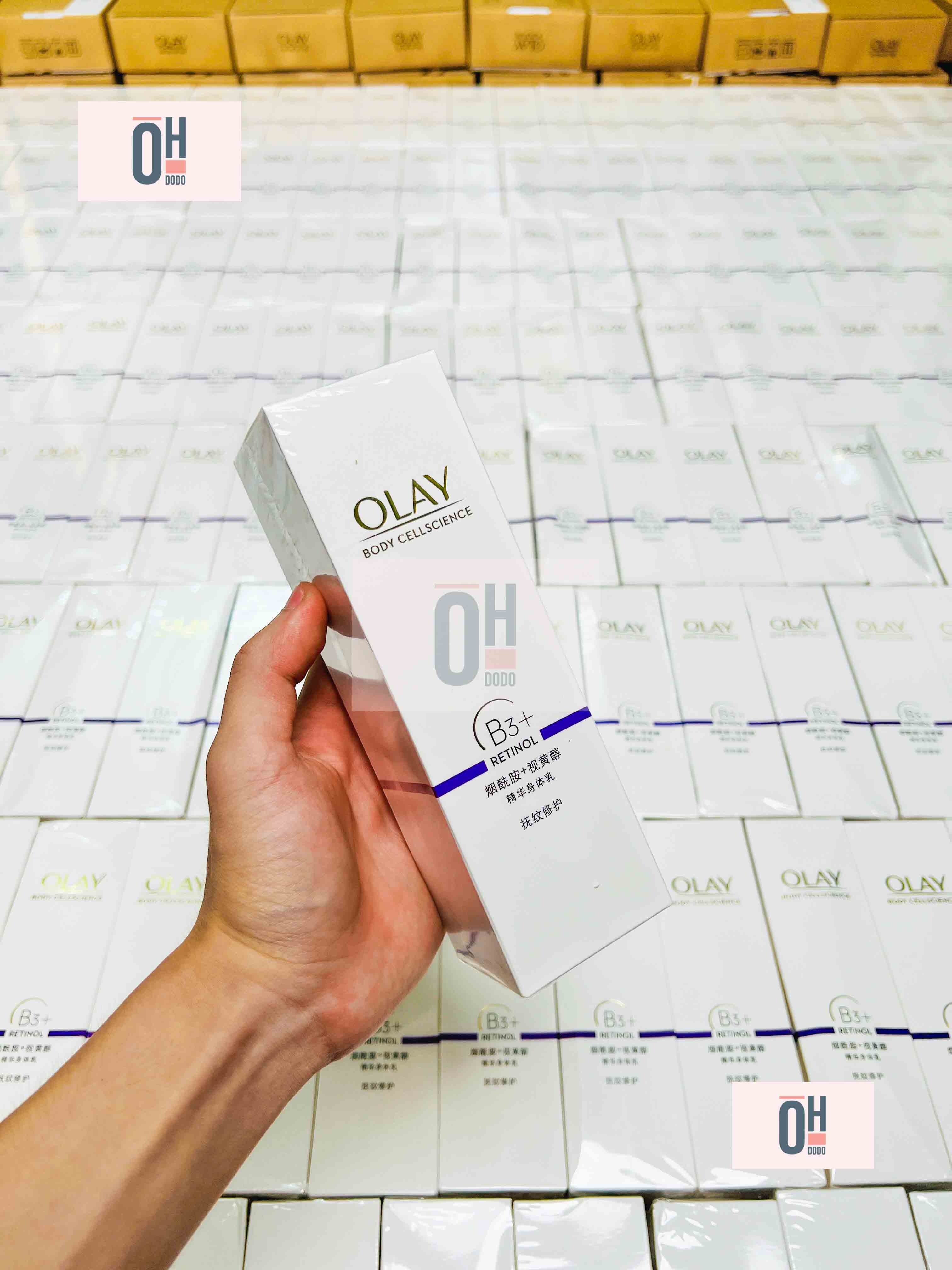 Set olay b3 retinol dưỡng thể trắng da