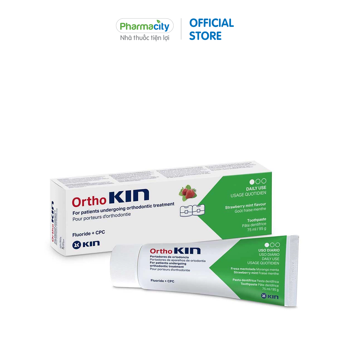 Kem đánh răng cho răng niềng Ortho Kin