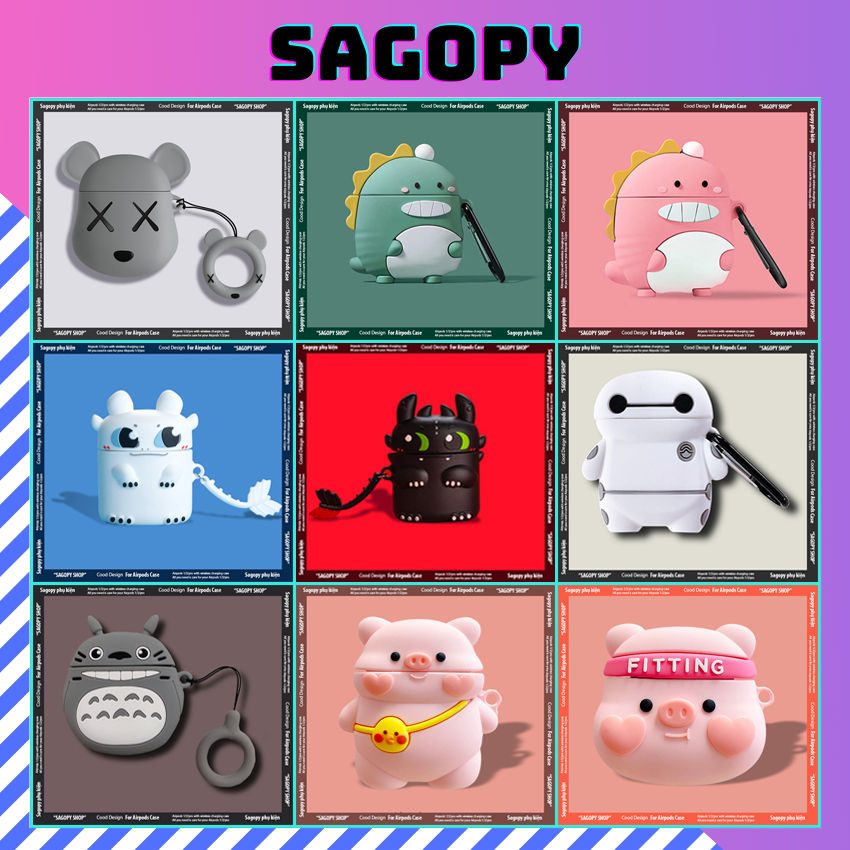 Ốp Airpod, vỏ ốp ipod i12/i11/i9 tws bảo vệ tai nghe không dây bluetooth, case airpod, hộp đựng tai nghe Sagopy