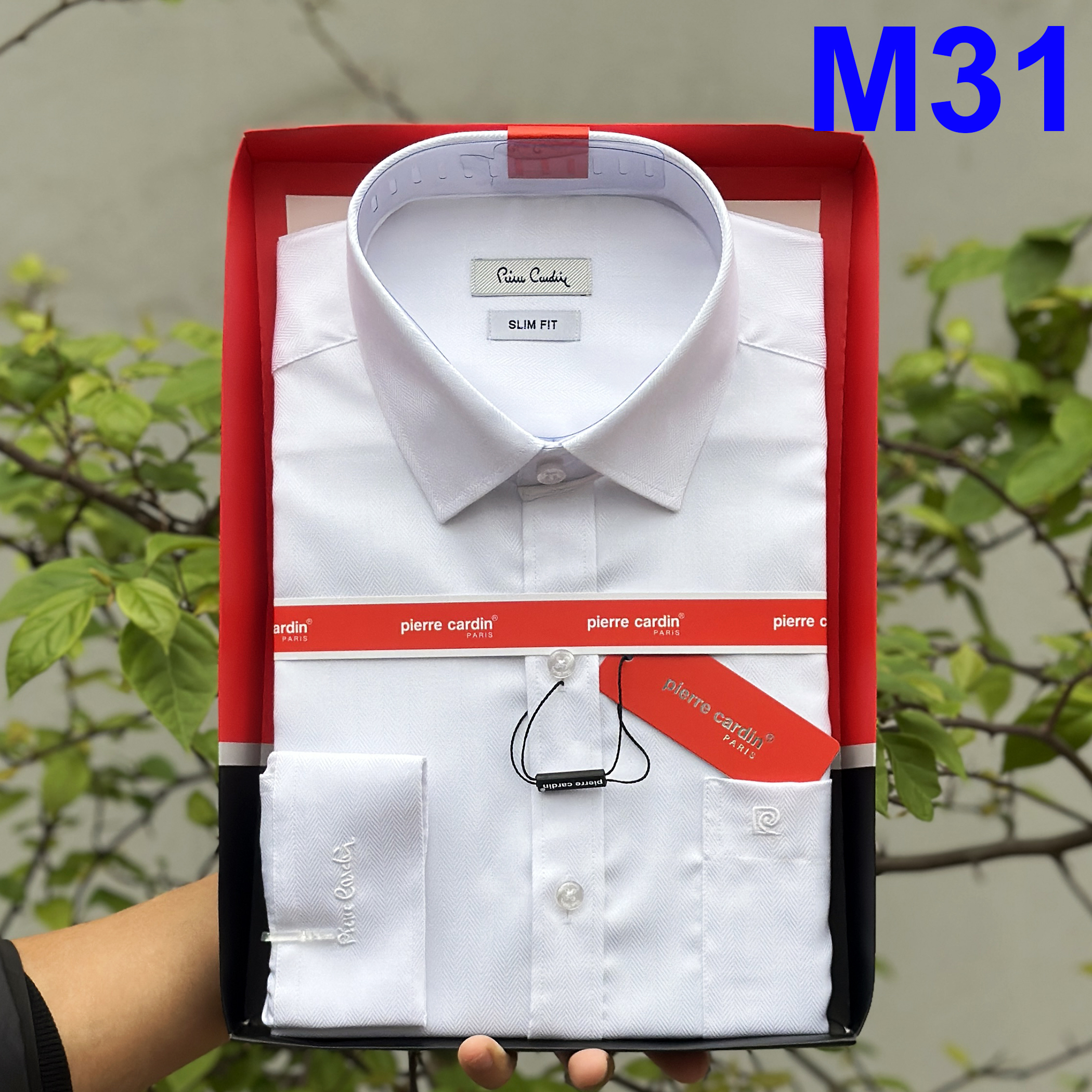 Áo Sơ Mi Nam, Sơ Mi Trắng Dài Tay, Sơ Mi Kẻ Caro, Sơ Mi Nam Pierre Cardin Chính Hãng Hàng Xuất Dư Xịn Mẫu Hàn Quốc